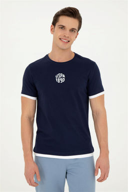 Мужская темно-синяя футболка - U.s. polo assn фото 3