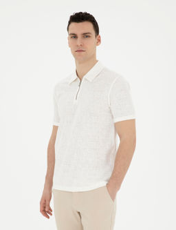 Ekru Slim Fit Ti__rt