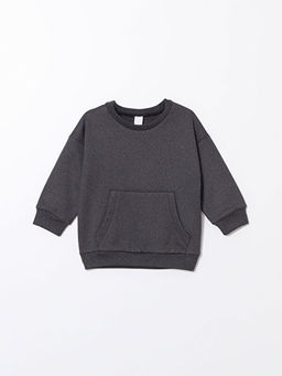 Uzun Kollu Basic Erkek Bebek Sweatshirt