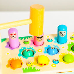 Логический центр 4 в 1 «Рыбалка, стучалка, металлофон, крутилка» 12.5×12.5×24.5 см