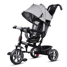 Велосипед трехколесный Rocket 136-GR, колеса EVA 10"/8", цвет серый