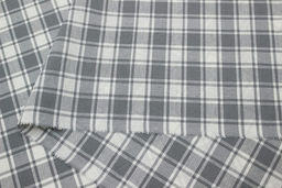 Вареный (стираный) хлопок Клетка цв.серый с зеленым оттенком, ш.2.5м, хлопок-100%, 115гр/м.кв - Купава фото 4