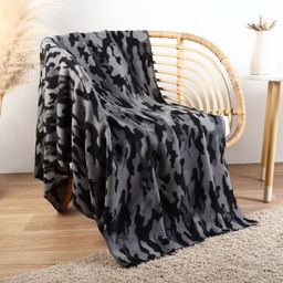 Плед флисовый Экономь и Я. Камуфляж (вид 2), 150?200 см, плотность 160 г/м?