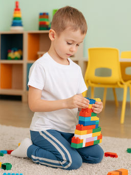 Штанишки детские джинс с лампасами