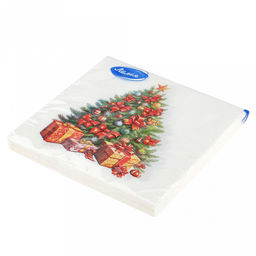 Салфетки бумажные 33х33см Лилия, 2-х слойные, 20 штук в упаковке, Краса (Россия) - Домашняя мода фото 3