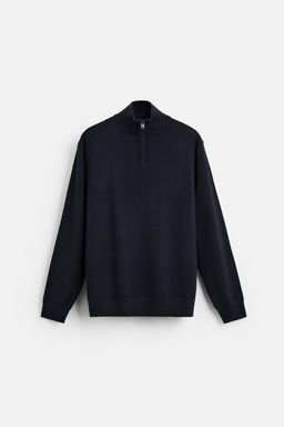 100% WOOL QUARTER ZIP JUMPER - Zara фото 16