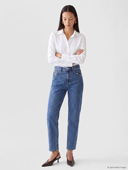 Slim Fit Kad?n Jean Pantolon