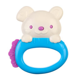 Погремушка Собачка с эластичными элементами, цвет МИКС, Крошка Я