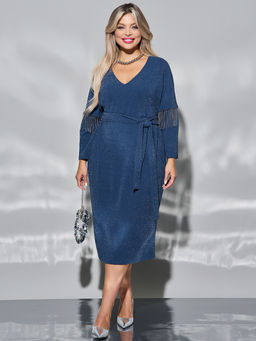 Платье 0385-1 темно-синий