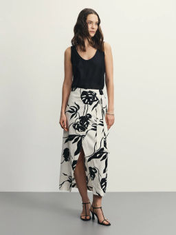 Юбка миди на запах / Zarina