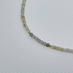 Колье из Рутилового кварца и Лабрадора 40 см +