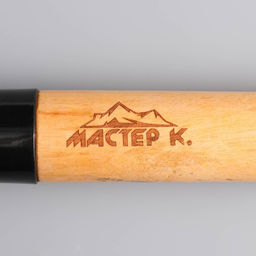 Лопата туристическая «Мастер К» совковая, 67 см, черная, дерево