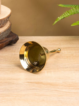 Цена за 2 шт. Колокольчик, 8×8×14 см, латунь