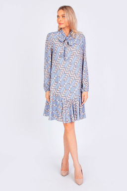 5-2839/729-4914-2 Платье принт Голубой колосок, 38