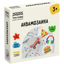 Набор для творчества "Аквамозаика. Главный герой" 4 картинки (AQB_54288, "ТРИ СОВЫ") в коробке