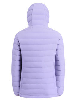 Куртка женская стёганая с капюшоном с графеновой подкладкой сиреневого цвета 9624_1Sn