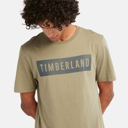 Футболка Timberland T-Shirt Brand Carrier Linear Graphic Regular оливковая  фото 6