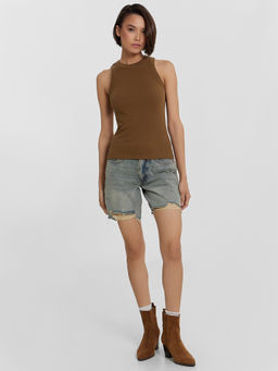 Топ женский коричневый - Mark formelle фото 3