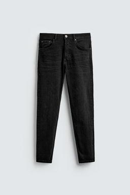 JEANS SKINNY CROPPED FIT / Negro - Zara фото 7