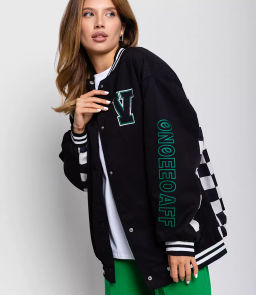 Бомбер #КТ2703, чёрный