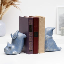 Подставка для книг «Два кота», набор 2 шт., 14 см