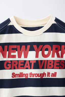 CAMISETA RAYAS ESTAMPADO NY / Rayas - Zara фото 4