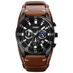 Часы наручные Skmei мужские кварцевые 9249brown-black