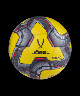 Мяч футбольный JOGEL Grand №5, желтый/серый/красный