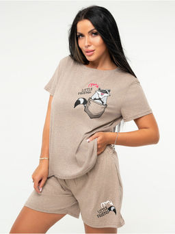 Пижама "Еноты" с шортами