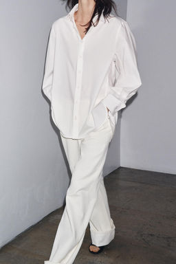 ZW COLLECTION POPLIN SHIRT - Zara фото 13