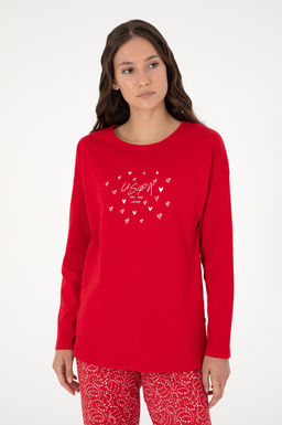 Женский красный пижамный комплект Неожиданная скидка в корзине - U.s. polo assn фото 3