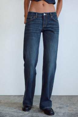 TRF WIDE-LEG LOW-RISE JEANS - Zara фото 3