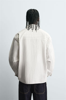 STRIPED SHIRT WITH POCKET - Zara фото 3