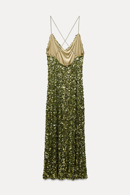 SEQUINNED MIDI DRESS - Zara фото 4