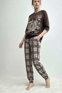 Женский домашний костюм с брюками и кофтой 22 В