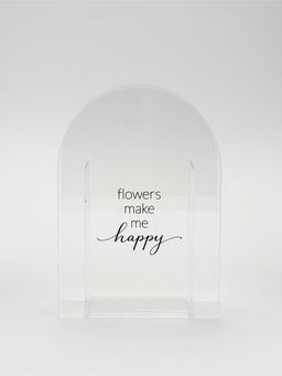 Ваза для цветов Flowers, акрил, 14×20×5.5 см