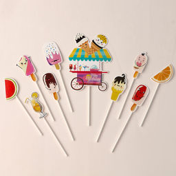 Набор для украшения Сладкая вечеринка, набор 10 шт. - Страна карнавалия фото 2