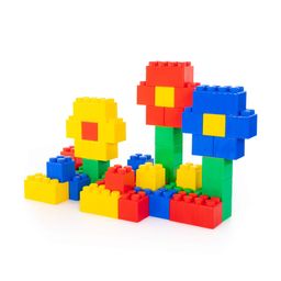 Конструктор строительный XXL, 45 элементов + соединитель (45 элементов) - Полесье фото 2