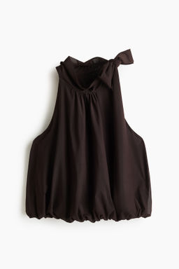 Top con cuello fular
