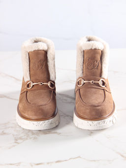 Ботинки EDART 307. PODYUM141 be.светло коричневый замша/шерсть - Ed'art фото 15