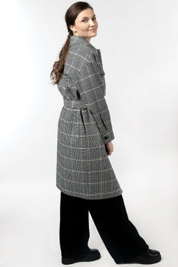 Пальто женское демисезонное (пояс) - El podio фото 3