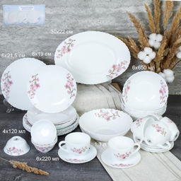 Столовый набор 36 предметов / GRAY-36/758578412022055 (7196) /уп 2/ Сакура