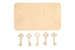 Заготовка для декорирования Mr. Carving ВД-1065 Панно с подвесками фанера 18 х 30 х 0.3 см Сердечки и птички фото 4