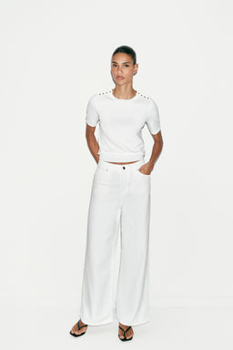 JERSEY B?SICO PUNTO MANGA CORTA / Blanco