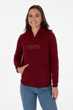 Kad_n Bordo Basic Sweatshirt Sepette S_rpriz _ndirim