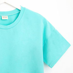 Футболка женская MINAKU REGULAR FIT, голубая, размер 42