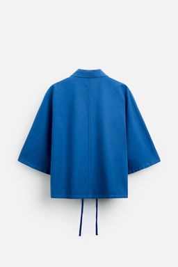 BOXY FIT PAMUKLU KETEN GOMLEK - Zara фото 3