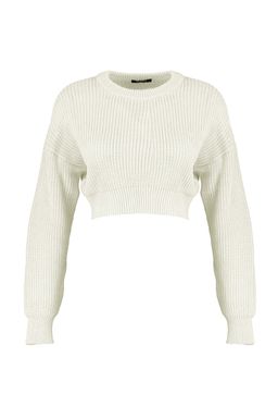 Siyah Super Crop Basic Triko Kazak TWOAW23KZ01620 - Trendyolmilla фото 15