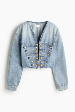 Chaqueta denim cropped