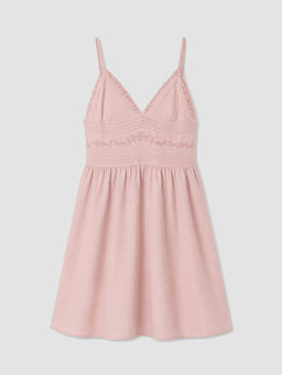 ?p Ask?l? Nak??l? Mini Elbise